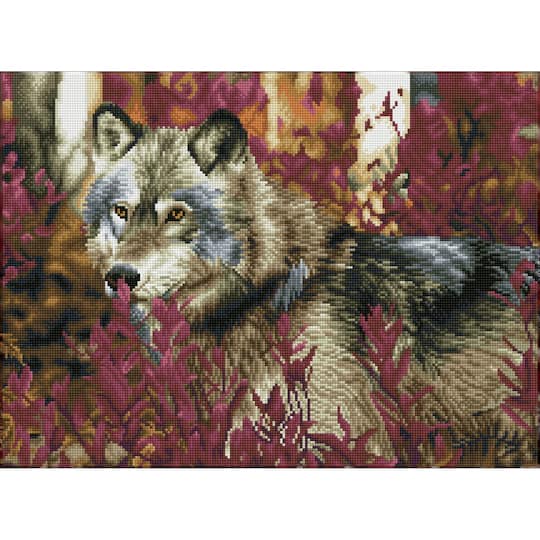 Diamond Dotz&#xAE; Advanced Autumn Wolf Diamond Painting Kit